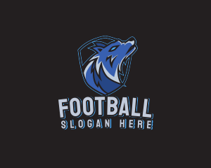 Stream - Wolf Howl Emblem logo design