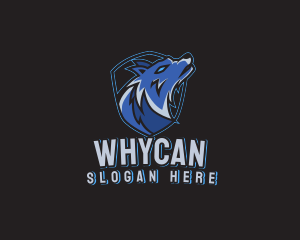 League - Wolf Howl Emblem logo design