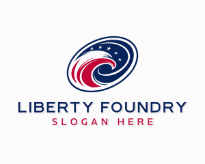 Patriotic Eagle Aviary logo design