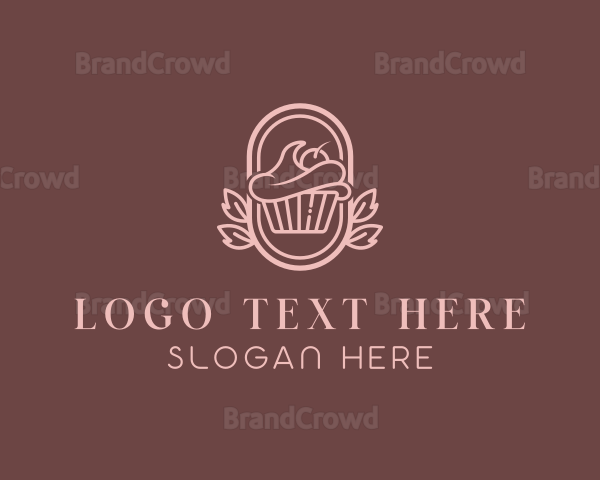 Sweet Cupcake Dessert Logo