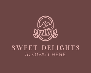 Sweet Cupcake Dessert logo design