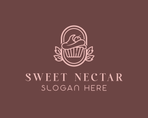 Sweet Cupcake Dessert logo design