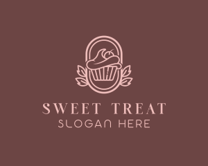 Sweet Cupcake Dessert logo design