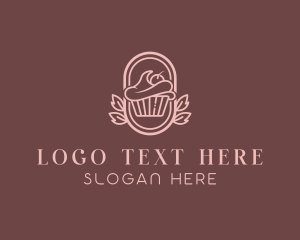 Sweet Cupcake Dessert Logo