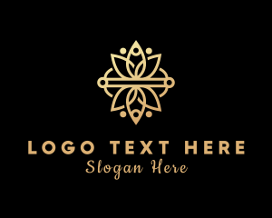 Natural - Ornamental Floral Spa logo design