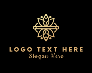 Cosmetic - Ornamental Floral Spa logo design