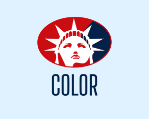 Tourism - American Statue of Liberty logo design