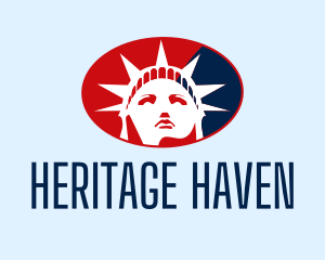 Historic - American Statue of Liberty logo design