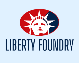 American Statue of Liberty  logo design