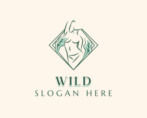 Nude - Skincare Woman Body Salon logo design