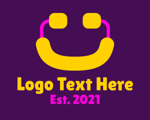 Gaming App - Player Gaming Smile logo design