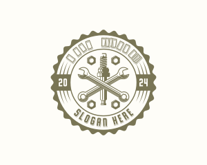 Vintage - Automotive Mechanic Handyman logo design