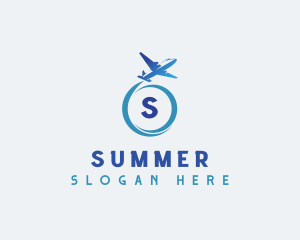 Travel Airplane Tourism logo design