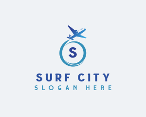 Travel Airplane Tourism logo design