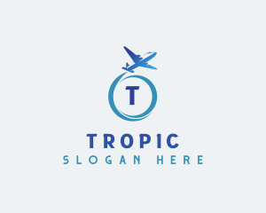 Travel Airplane Tourism logo design