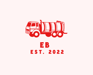 Freight - Oil Tanker Truck logo design