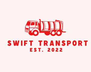 Oil Tanker Truck logo design