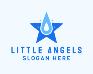 Star Cleaning Droplet Logo