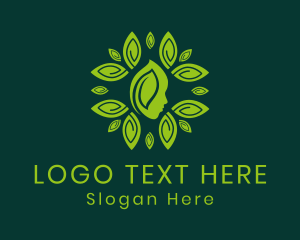 Botanist - Leaves Face Wellness logo design