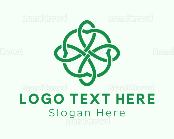 Green Cloverleaf Pattern Logo