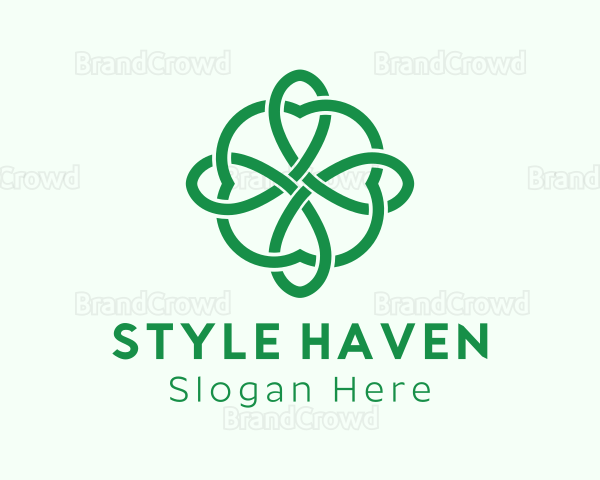 Green Cloverleaf Pattern Logo
