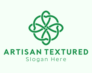 Green Cloverleaf Pattern logo design