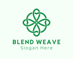 Green Cloverleaf Pattern logo design