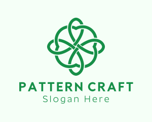 Green Cloverleaf Pattern logo design