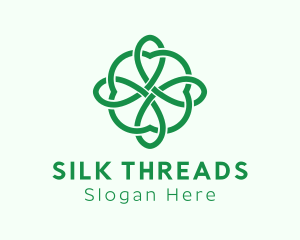 Green Cloverleaf Pattern logo design