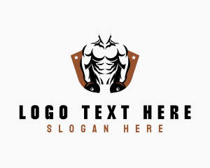 Muscle - Muscle Weightlifting Fitness logo design