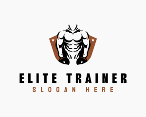 Muscle Weightlifting Fitness logo design