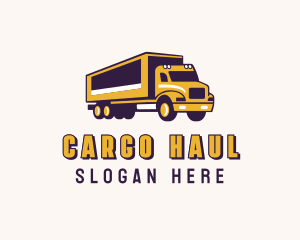 Logistics Cargo Truck logo design