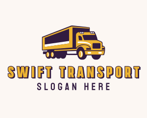 Logistics Cargo Truck logo design