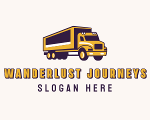 Roadie - Logistics Cargo Truck logo design