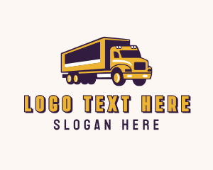 Construction - Logistics Cargo Truck logo design