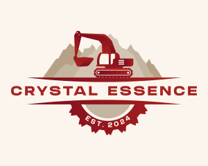 Excavator Industrial Construction logo design