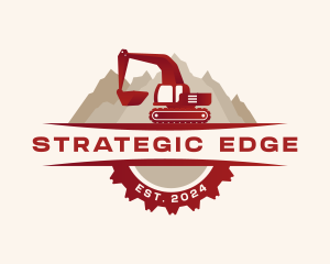 Digger - Excavator Industrial Construction logo design