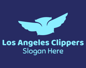 Blue Pillow Wings Logo