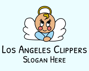 Cute Baby Angel  logo design