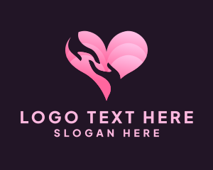 Helping Heart Support Care logo design