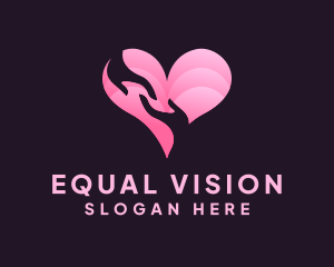 Equality - Helping Heart Support Care logo design