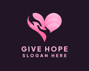 Donation - Helping Heart Support Care logo design