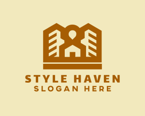 Hostel - House Condominium Building logo design
