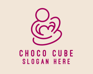 Ob Gyn - Magenta Mom Breastfeeding logo design
