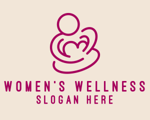 Gynecologist - Magenta Mom Breastfeeding logo design