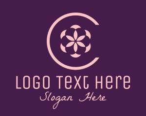 Simple - Simple Flower Letter C logo design