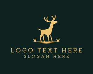 Gold Deer Antler Logo