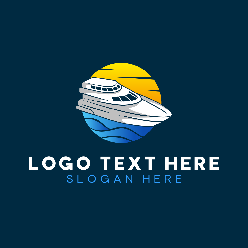 Sunset Sea Yacht Logo | BrandCrowd Logo Maker