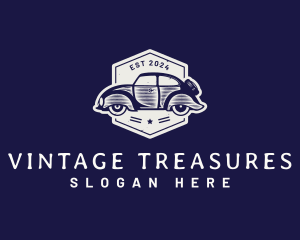 Vintage Car Mechanic logo design