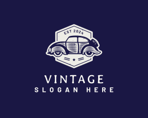 Vintage Car Mechanic logo design